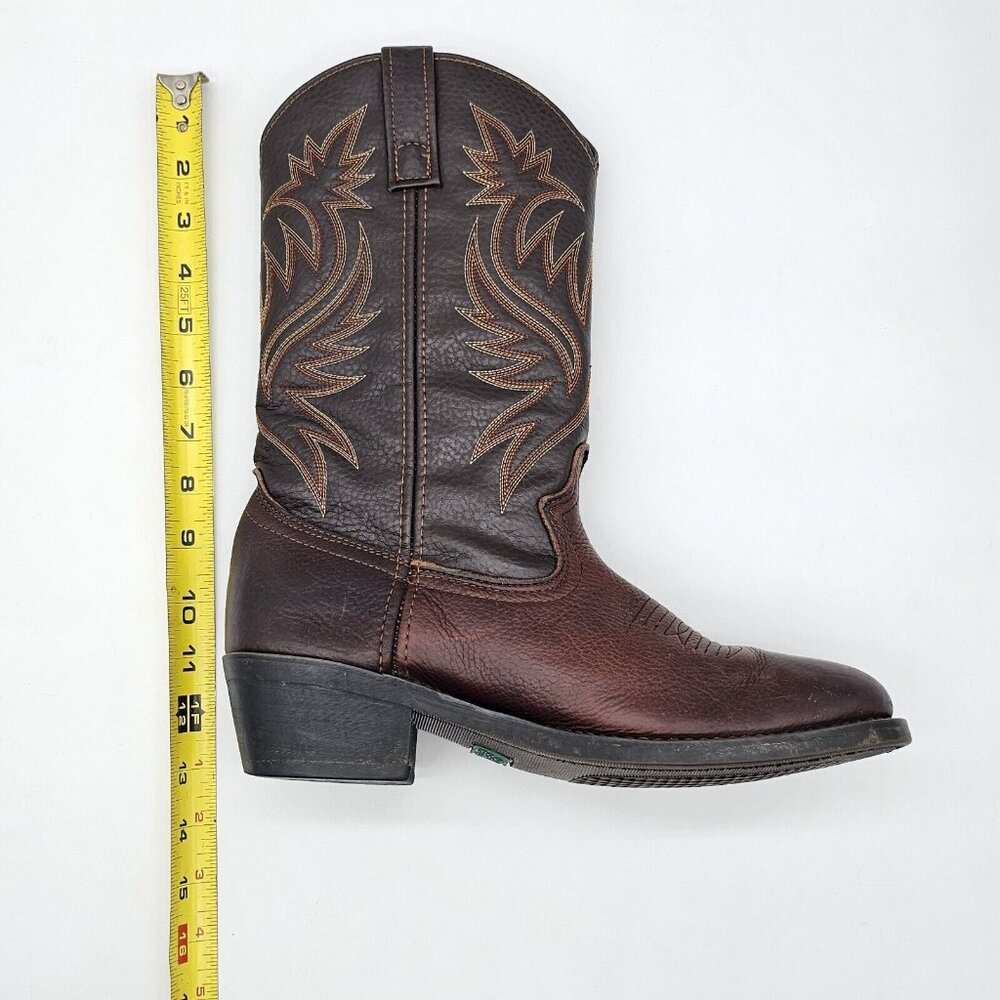 Laredo Paris Collection Mens Western Boots Size 8 Brown Leather Pointed Rodeo - Picture 13 of 13